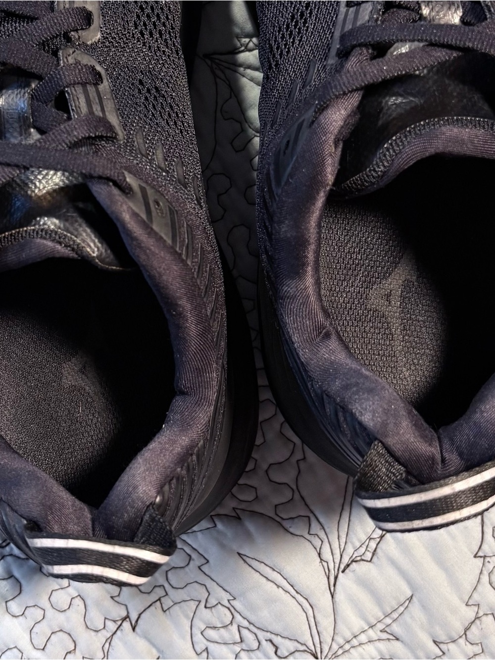 HOKA ONE ONE Bondi 6 Wide Triple Black Running Shoes Women’s Size 9D💕 - Picture 7 of 13